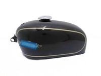 FüR Velocette Thruxton Clubman 500 Schwarz Bemalt Benzin Benzintank Mit Cap @ US
