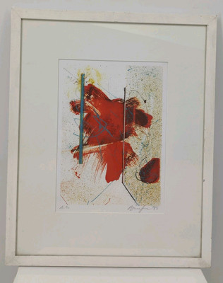 Steinlithographie Frederick D. Bunsen Titel:Sommer 1995 signiert  