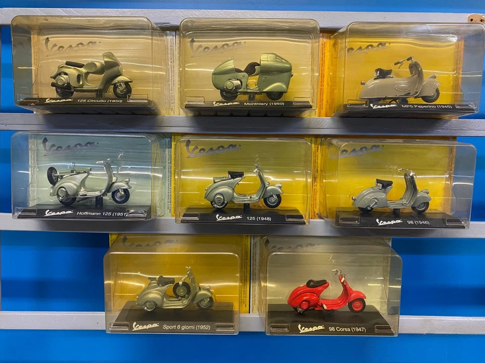 44 MODELLINI VESPA DA COLLEZIONE SCALA 1:18 VESPA COLLECTION RCS LIBRI - Immagine 4 di 4