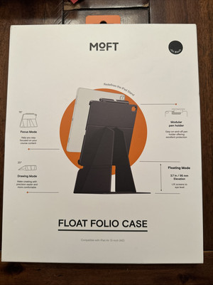 MOFT iPad Pro 13'' (M2) Float Folio Case Jet Black Color Movas Vegan Leather