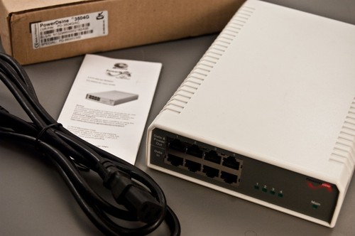 MICROSEMI PowerDsine 3504G 4-Port 802.3af Midspan PoE Injector (PD-3504G/AC)