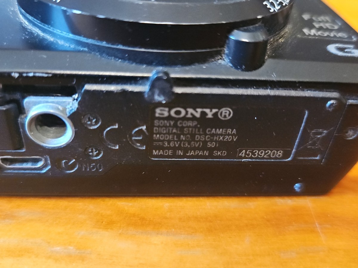 Sony Cybershot DSC-HX20V Digital Camera w/Sony G 20x Optical Zoom