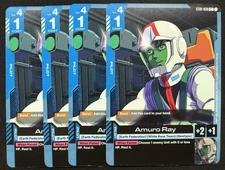 Gundam Card Game TCG - Amuro Ray ST01-010 C Pilot (Playset/4 Copies)
