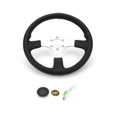 OMP Racing OD0-2019-189, One Steering Wheel ASSO 350 mm Dia 3-Spoke Black