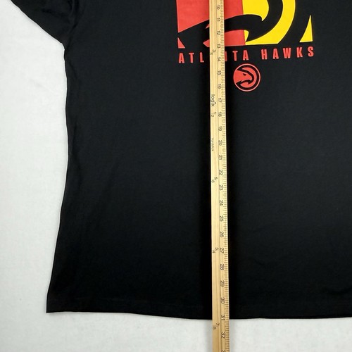 Neu NBA Atlanta Hawks T-Shirt Herren 3XL schwarz Large Logo Langarm Rundhalsausschnitt - Bild 6 von 10