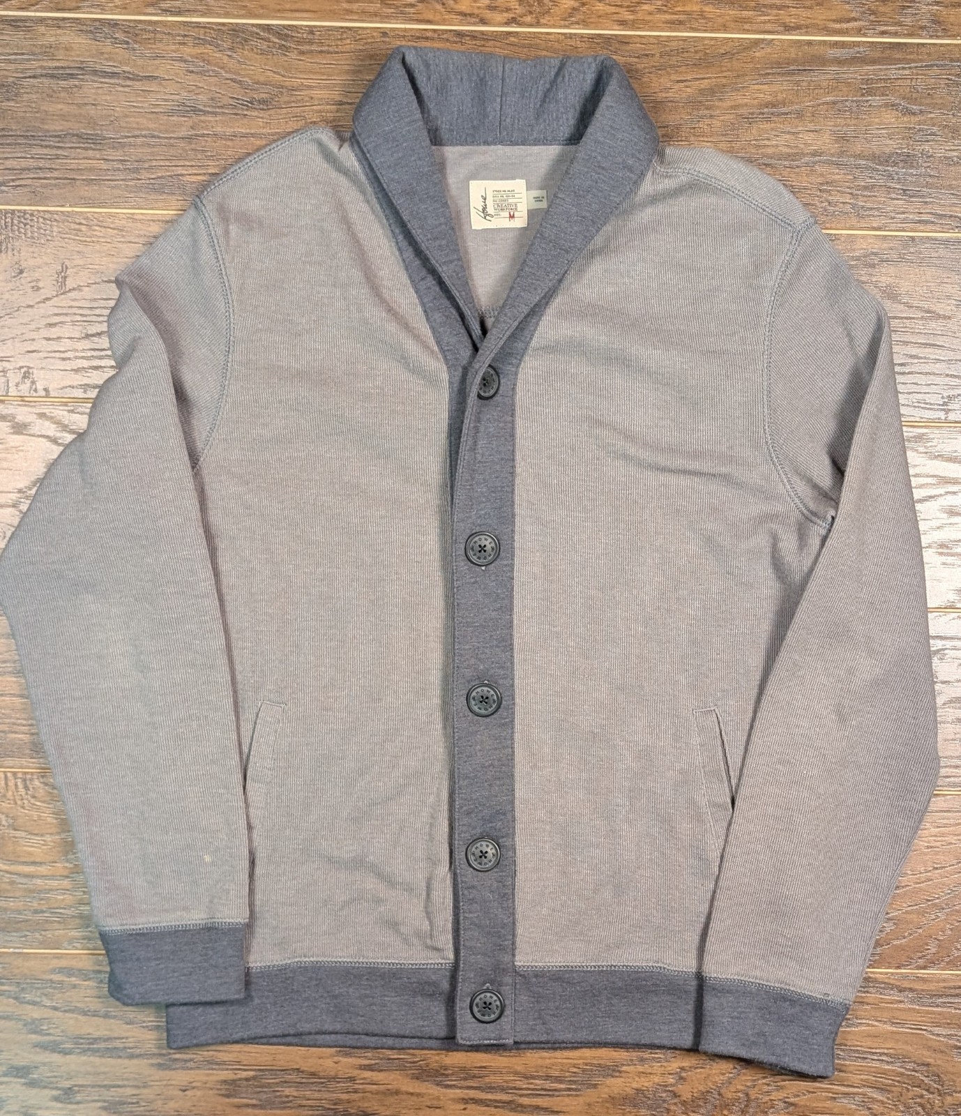 Howe Creative Workforce Medium Gray Cardigan Swea… - image 8