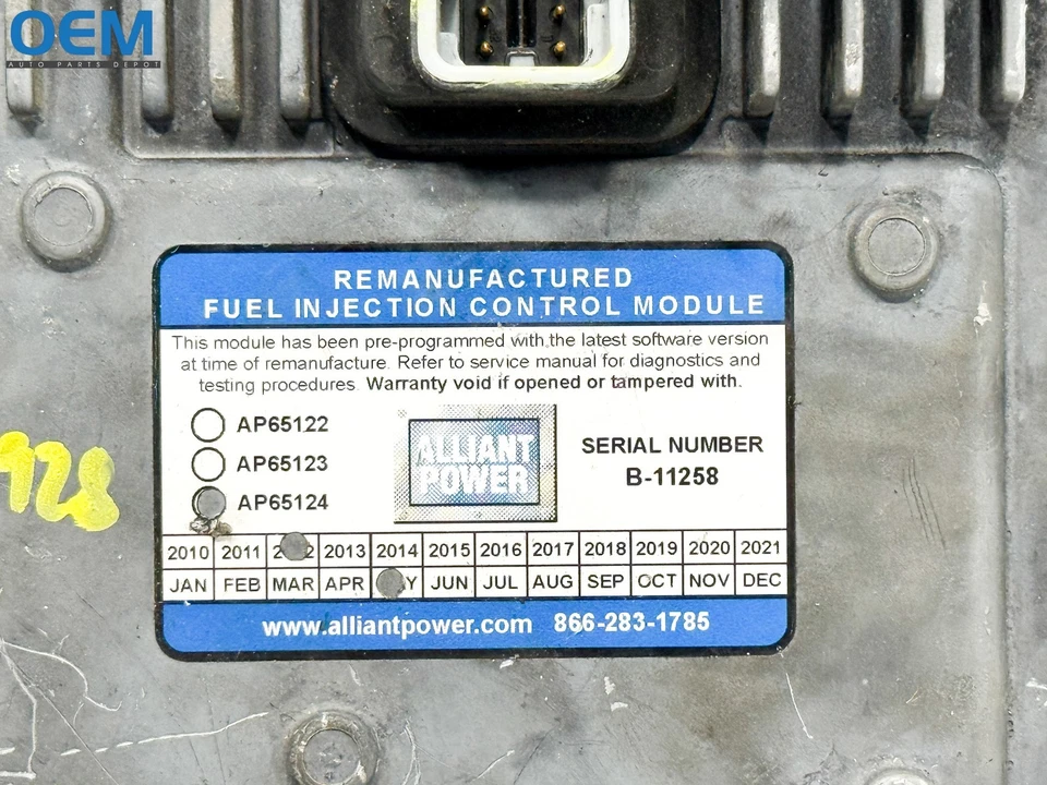 Ford F350 2003-2007 6,0 diésel módulo de control de accionamiento de inyección AP65124 REMAN OEM Foto 3 de 4