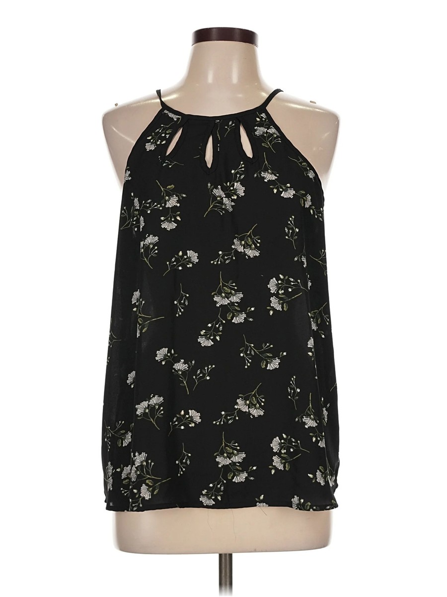 Papermoon Women Black Sleeveless Blouse L