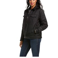 ARIAT Women's Real Puffer Trucker Insulate Black Jacket size medium