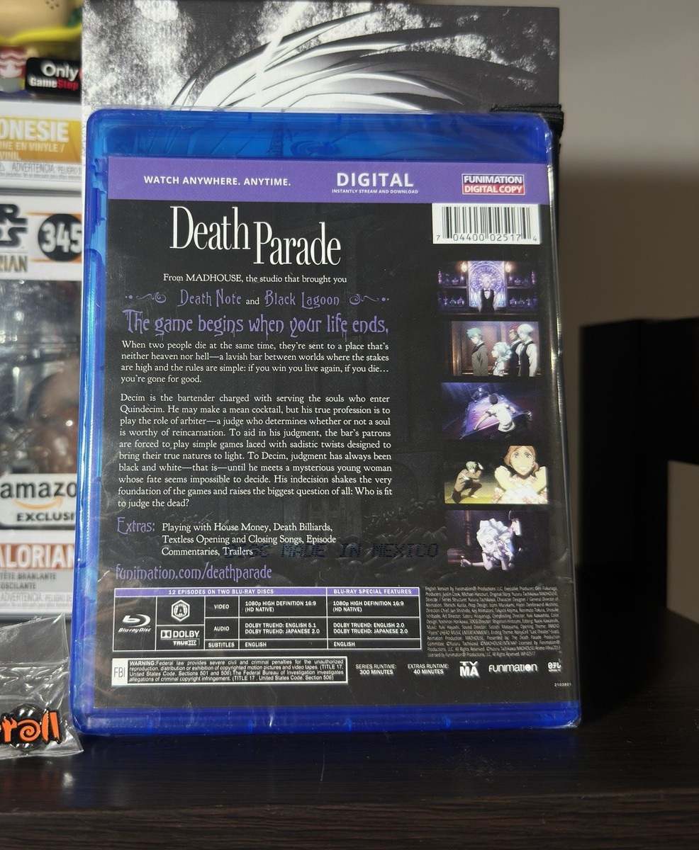 Death Parade: Complete Series-Classic (Blu-ray) for sale online | eBay