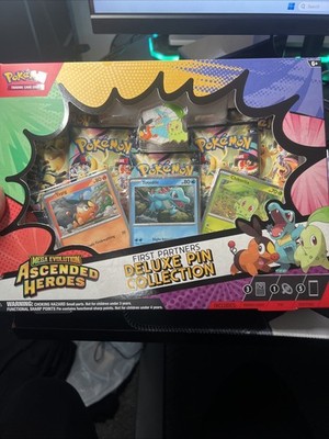 Pokemon TCG: Ascended Heroes First Partner Deluxe Pin Collection Sealed Box