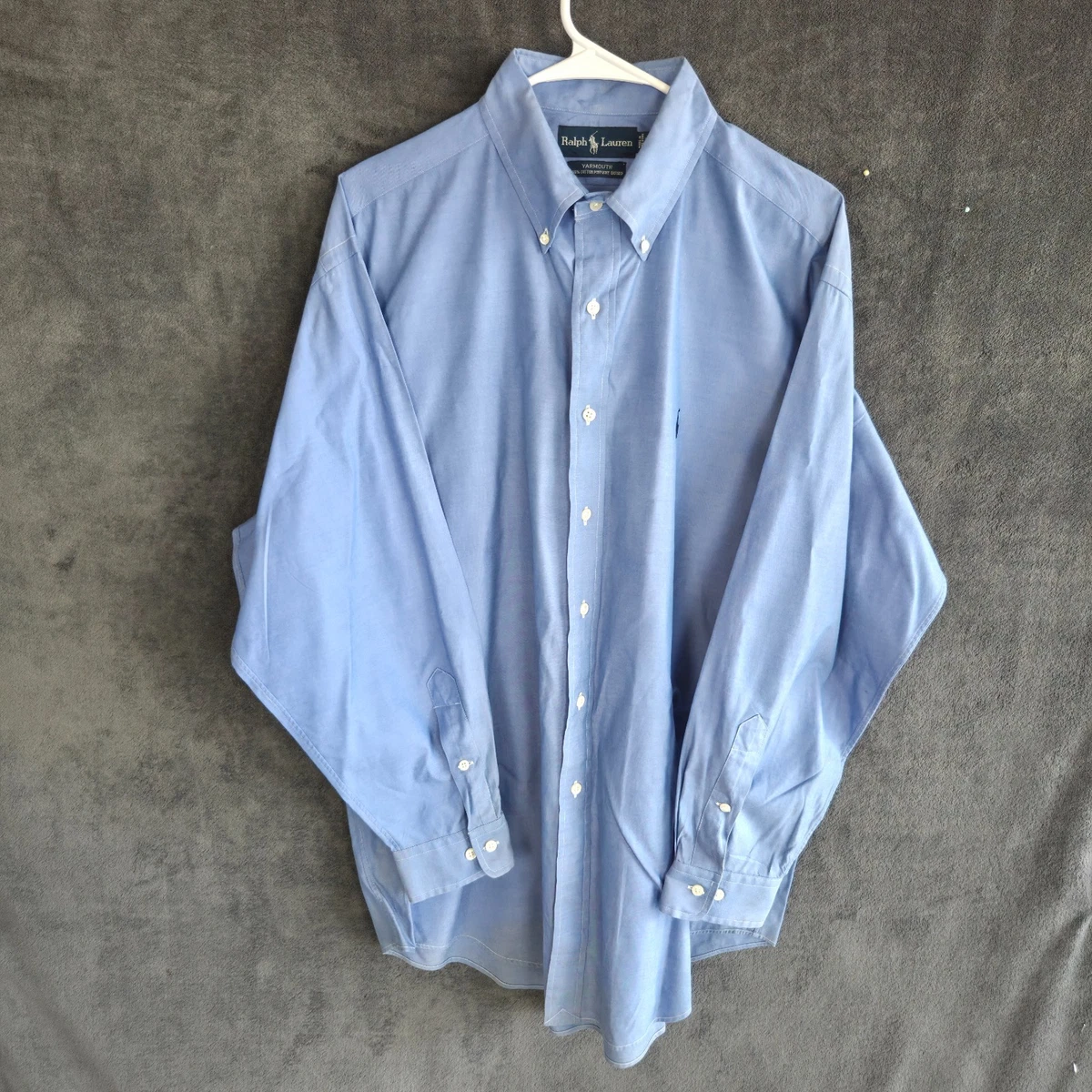 slim fit blue dress shirt Lauren Ralph Lauren Mens Classic Fit Suit Jacket Blazer 46 L Grey Solid Stretch