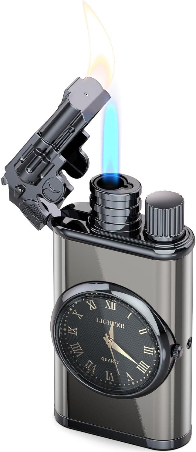 , Cool Watch Lighter For Men, Dual Flame - Soft Fla...
