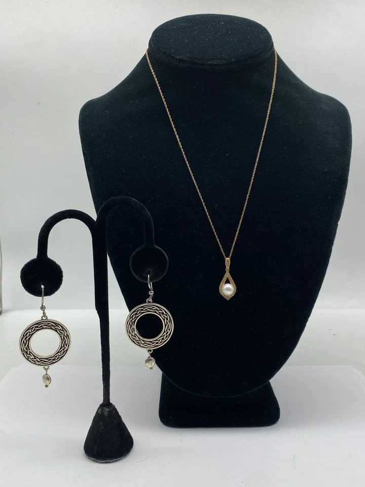 Sterling Silber verschiedene Schmuck Konvolut 2 Teile 12,0 g