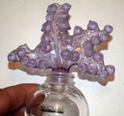 Lalique Crystal Purple Clairefontaine Lily of Valley Perfume Bottle — photo 5