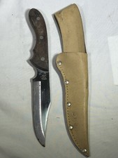 VTG Japan Maxam MX-1 Hunting Knife Special 420 Stainless Steel Blade Wood Handle