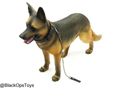 1/6 Scale Toy German Shephard Dog w/Collar & Leash