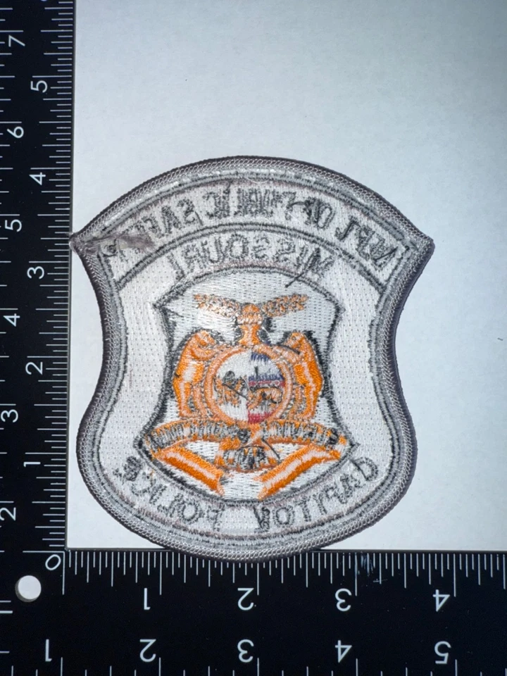 Juego de 2 parches obsoletos de seguridad pública de la policía del Capitolio del Estado de Missouri Foto 3 de 3