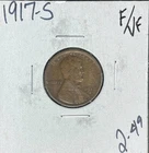 1917-S LINCOLN WHEAT CENT ~ FINE/VF ~NICE COIN~