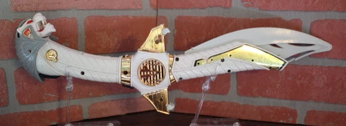 Vintage 1994 Mighty Morphin Power Rangers White Ranger Saba Talking Sword READ