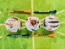 Taylormade NFL Chicago Bears Speedsoft Ink 3 Golf Balls One Sleeve