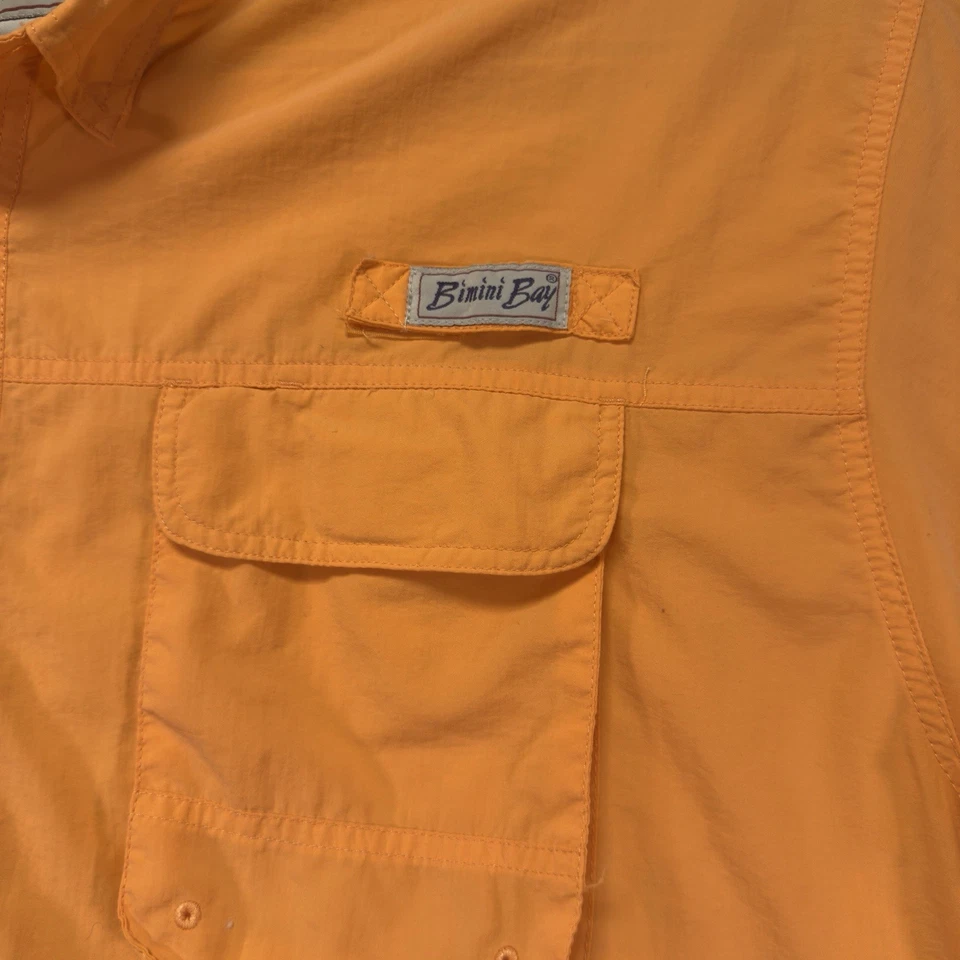 Bimini Bay Shirt Adult Extra Extra Large Orange Vented Fishing Hiking Camping - Image 3 of 4