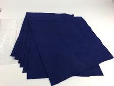 7 pieces, Craft Felt Squares Colour Blue, 30cm.sq,