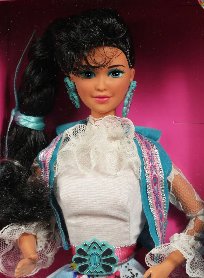 Muñeca Barbie Nia Western Fun en caja Barbie - 9932 NRFB 1989 error de Mattel Foto 2 de 4