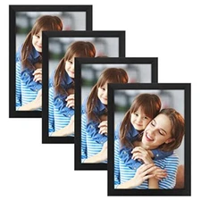 A2 A3 A4 Black Photo Frame Solid Wood Display Poster Picture Acrylic Glass