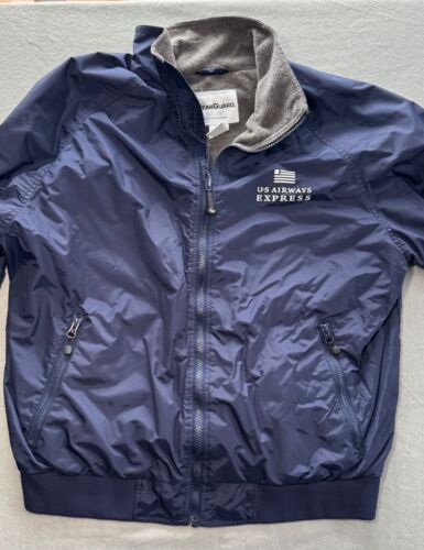 VTG WEARGUARD Adult Unisex Full Zip blue Jacket U.S. AIRWAYS EXPRESS medium