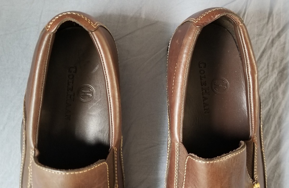 Cole Haan Tucker Venetian Loafers Men\'s 13M Brown Leather Slip On Shoes C04059 Cole Haan Tucker Venetian Casual Shoes for Men for sale | eBay main image 4
