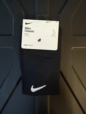 Nike Classic Dri-Fit Knee High Cushioned Socks Unisex S Black SX5728