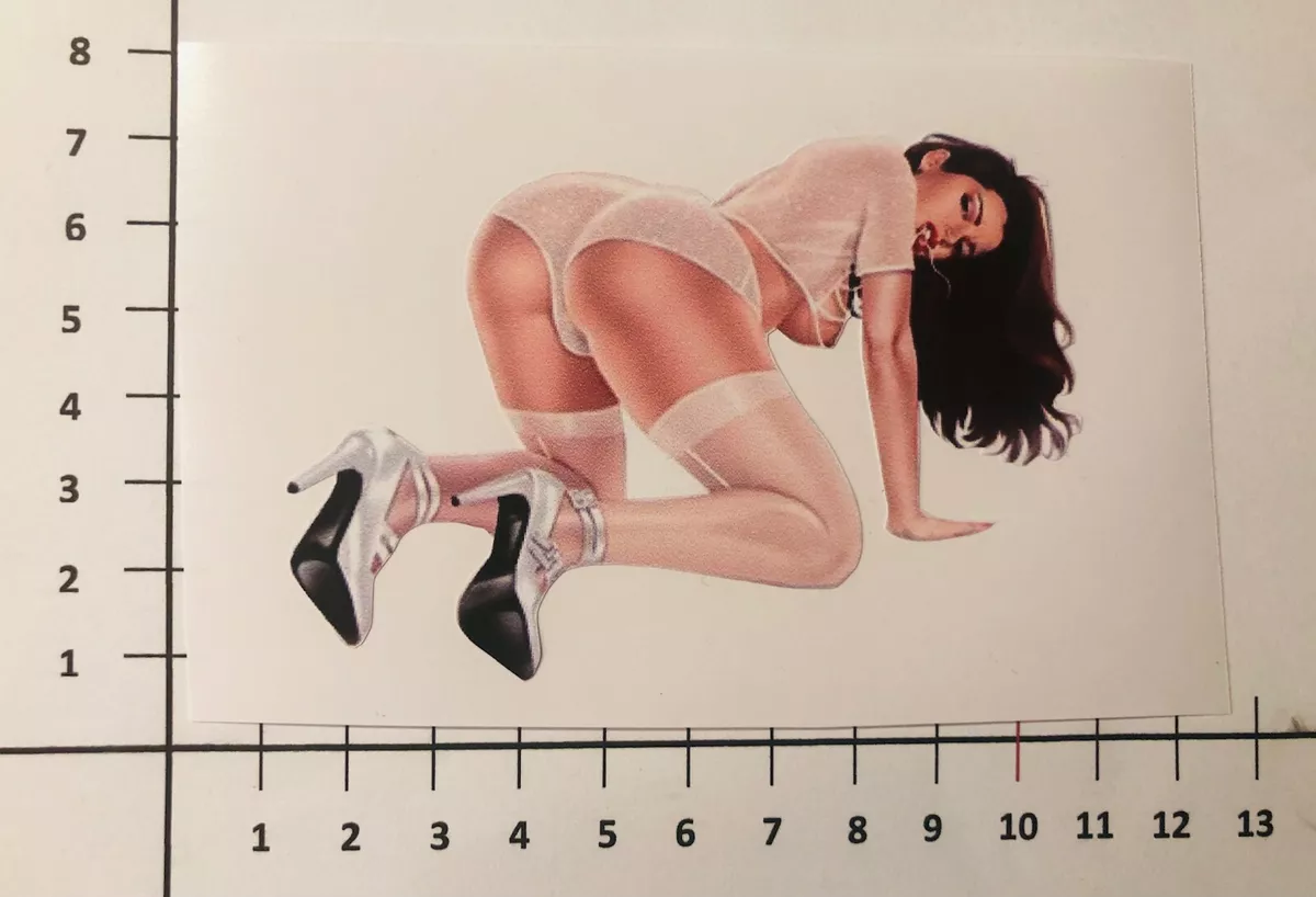 Hot Girlsexyporn - Pin Up a ** Sticker Girl Sexy Porn Booty Rear Decal Old School Pu094 | eBay