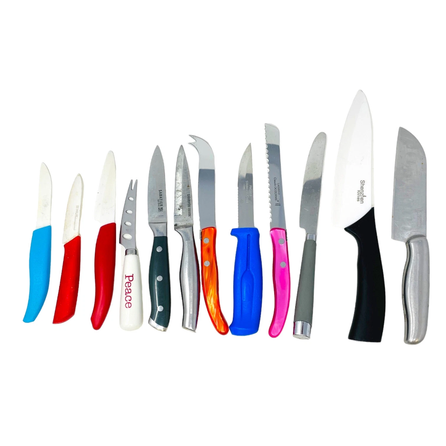 12 Pcs Laguiole, Sabatier and Assorted Professional Gourmet Kitchen Utensils Set