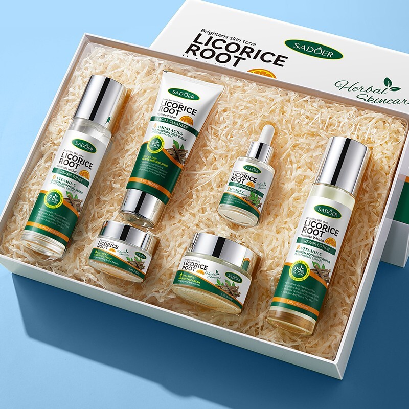 SADOER Korean Skincare Licorice Root Amino Acids Brightening Set