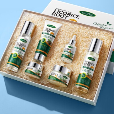 SADOER Korean Skincare Licorice Root Amino Acids Brightening Set Wholesale Organ