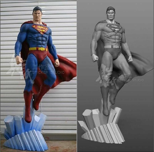 Superman DC Comic 3D Unpainted Figure Model GK Blank Kit New Hot Toy In Stock - Imagen 7 de 8