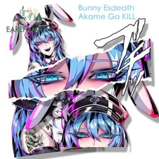 EARLFAMILY 5.1” Bunny Esdeath Fanart Car Sticker Anime Akame Ga KILL Sexy Decals