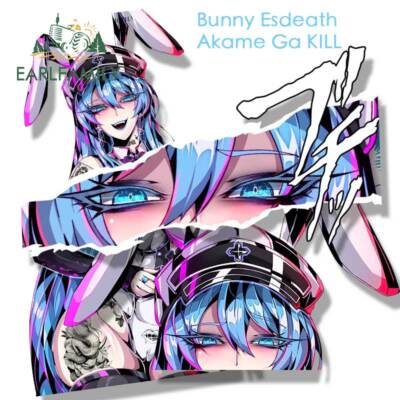 EARLFAMILY Bunny Esdeath Fanart Car Sticker Anime Akame