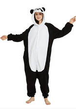Cosplay Panda One Piece Costume Zipper Pajamas Pjs Adult Size LARGE Halloween