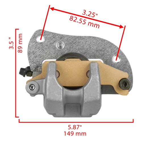 Front and Rear Left Right Brake Caliper for Yamaha Grizzly 700 YFM700 2007-2024 - Picture 2 of 7