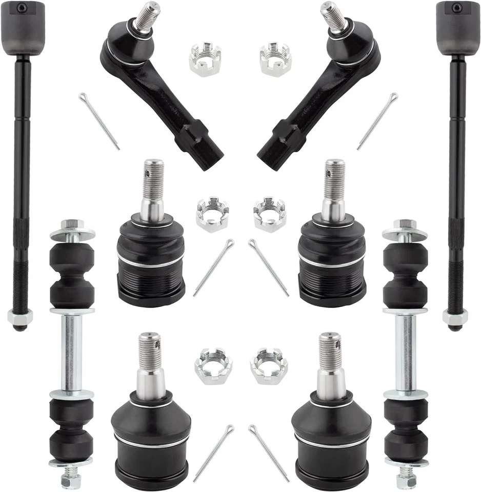 For Dodge Dakota 91-96  Front Suspension Kit Sway Bar Links Tie Rod Ball Joints - Image 2 of 4