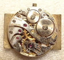 Bulova Men's Wristwatch Movement 15J Antique Parts or Repair 10AE