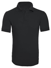 Mens Plain Casual Short Sleeve Polo T Shirt Casual Work Wear Best Quality Top 