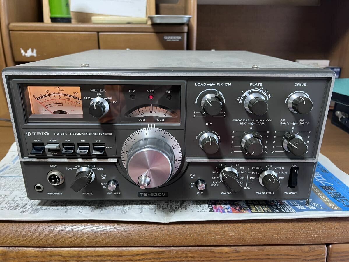 トリオの名機SSB トランシーバー TS-520Vジャンク