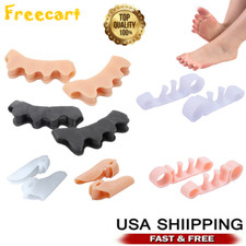 1 Pair Silicone Gel Bunion Toe Corrector Orthotics Straightener Separator Pain