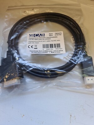 DVI-D 24+1 Anschlusskabel Gold, 2 Meter schwarz