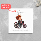 Personalised Father's Day Card Motorbike Dad,Dad Biker Motorbike Auto Card Cute