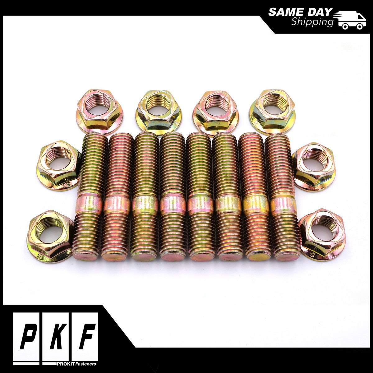 Exhaust Manifold Studs & Lock Nuts For Nissan 240sx DOHC KA24DE