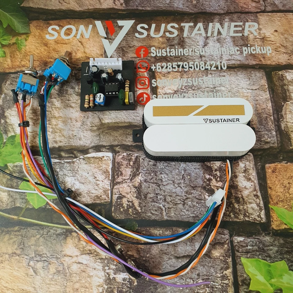 Sustainiac Humbucker (White) list Gold - Image 3 of 3